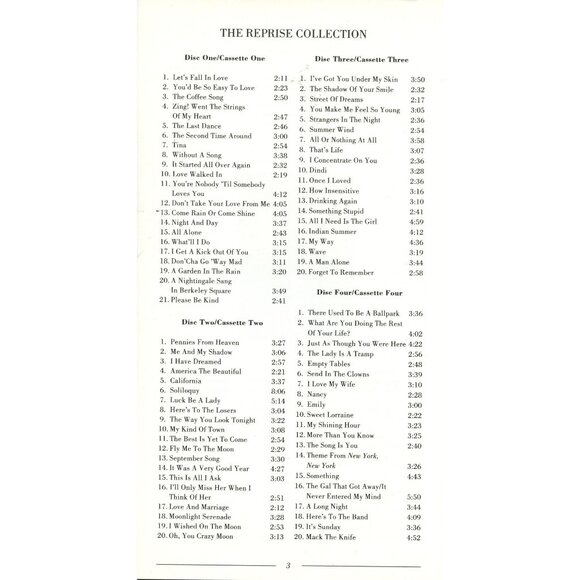 Frank Sinatra The Reprise Collection  4 CD Set - Picture 5 of 5